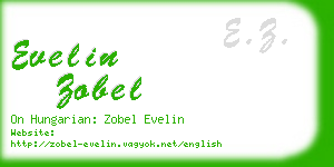 evelin zobel business card